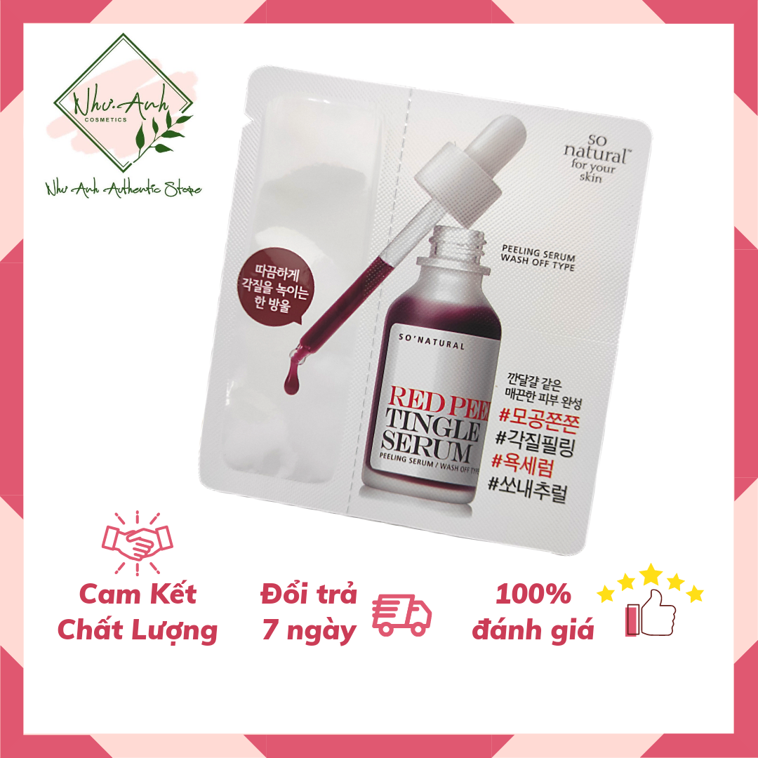 Tinh Chất Red Peel Tingle Serum Sample Dạng Gói So Natural