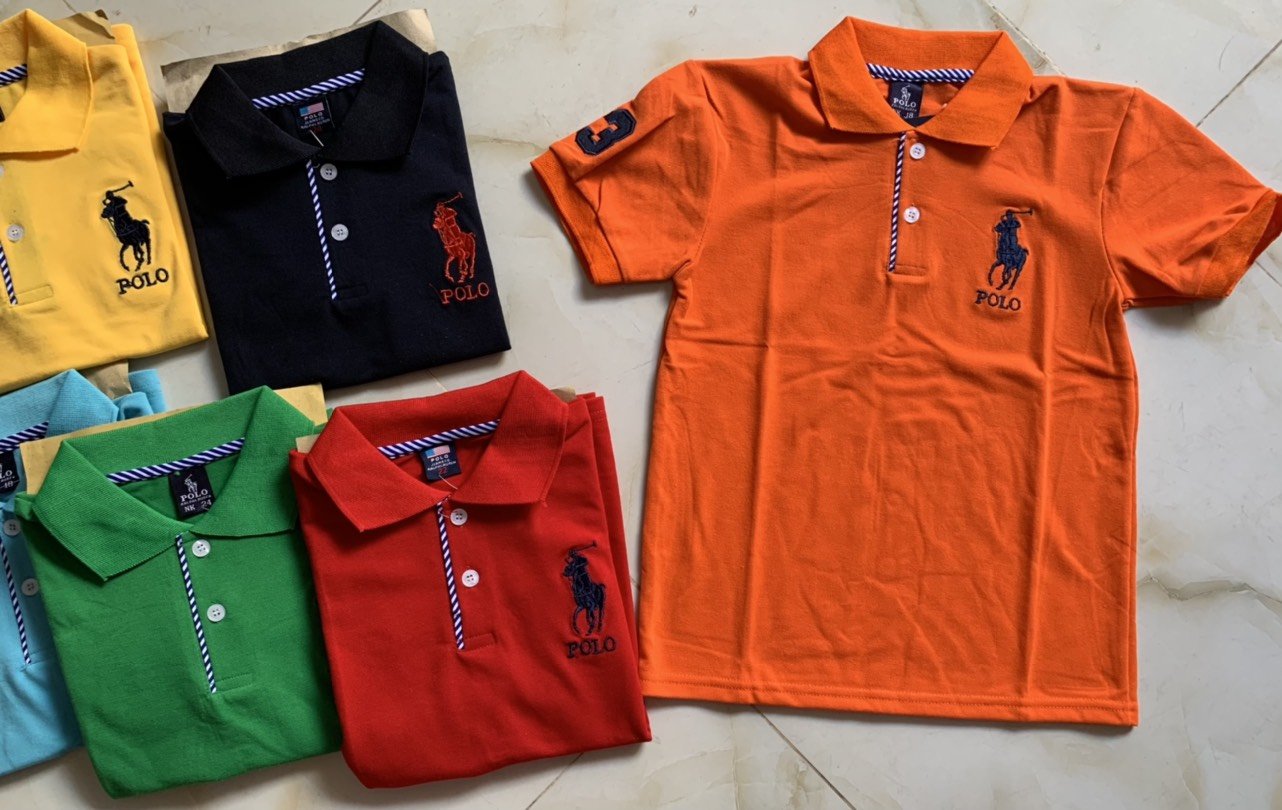 Áo phông bé trai,Áo thun POLO bé trai style hàn quốc tay ngắn nhiều màu sắc SIZE từ 10kg đến 30kg