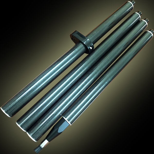 Sào gương carbon 4 đoạn cho máy rtk