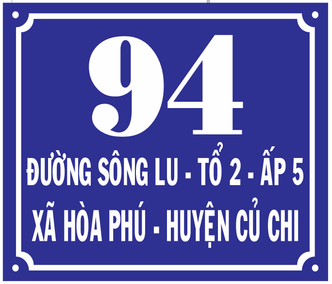 [HCM]Bảng số nhà mica số theo yêu cầu (kích thước 20x30cm mica đài loan dày 2mm) đủ màu
