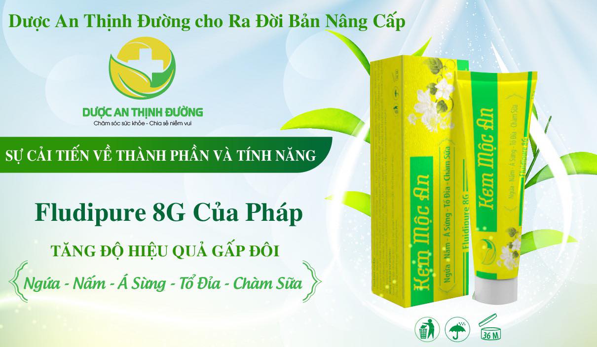 Kem bôi da mộc an ( nấm , ngứa, á sừng, tổ đỉa, chàm sưa...)
