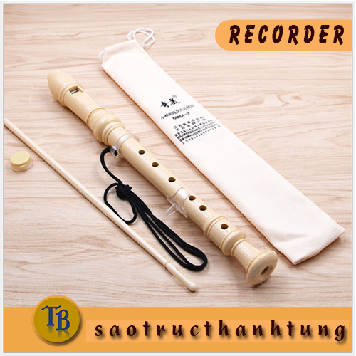 Sáo dọc Recorder 6 8 lỗ  Tặng khóa học cấp tốc   cho học sinh - sáo trúc thanh dọc tone đô chính hãng sáo trúc Thanh Tùng TB22 
