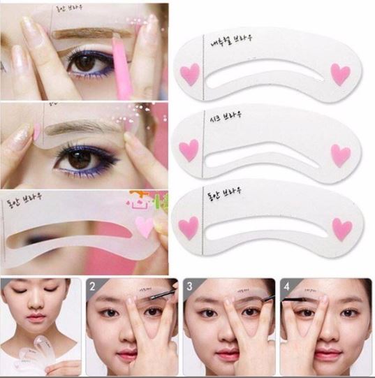 Khuôn vẽ chân mày bộ 3 cái style hàn quốc