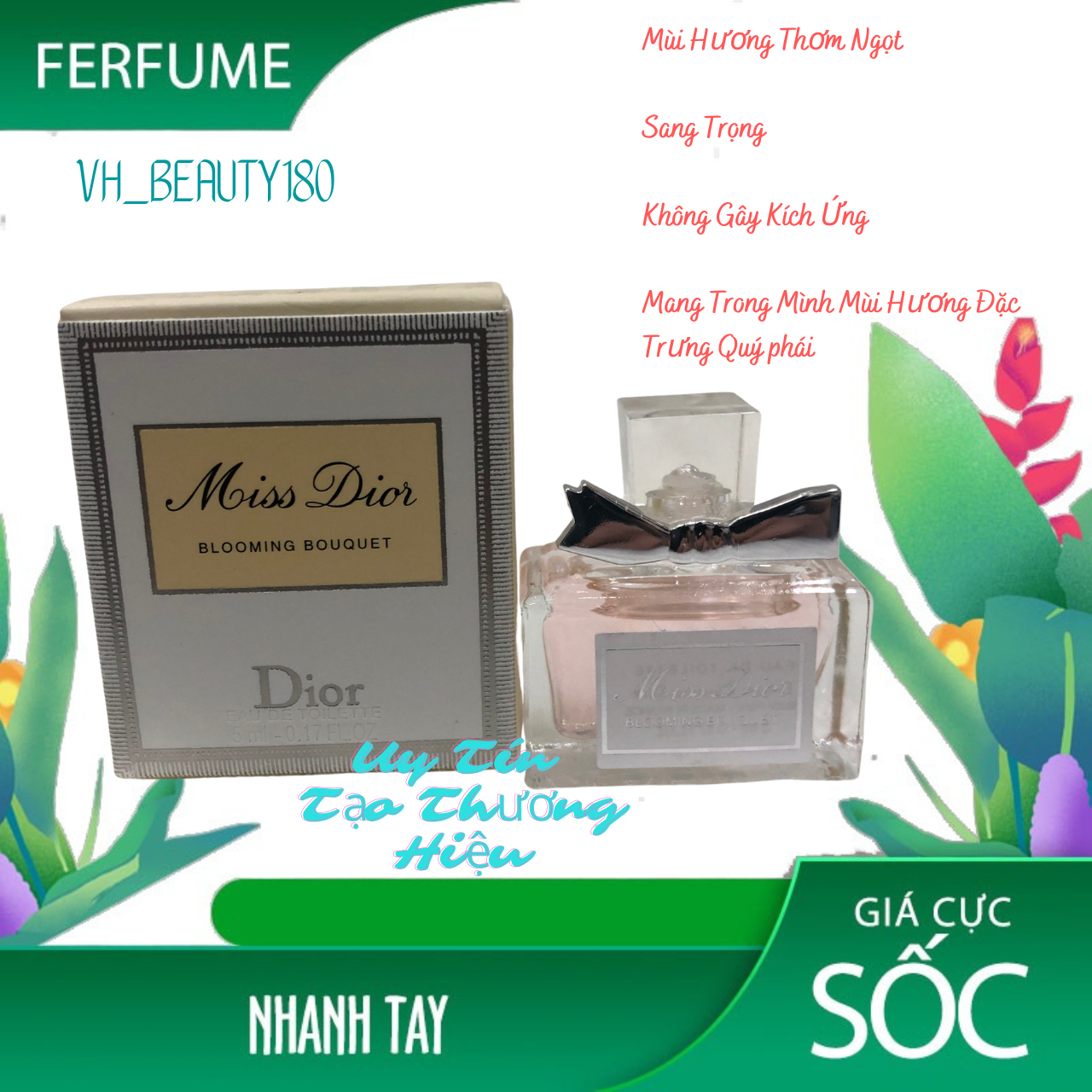 Nước hoa chiết miss dior 5ml nhập khẩu cao cấp