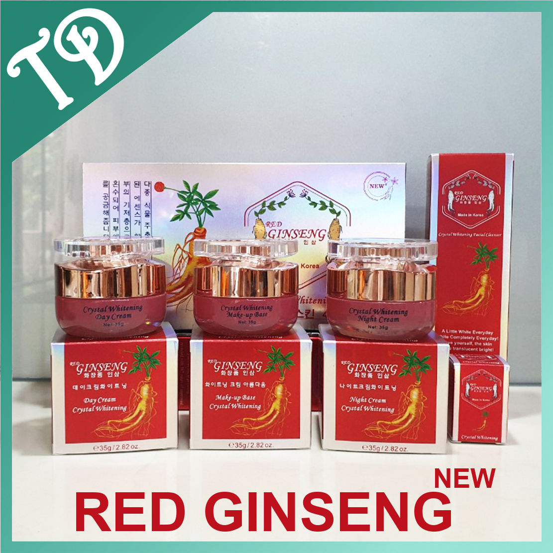 [CHÍNH HÃNG] Mỹ phẩm nhân sâm Red Ginseng, làm sạch nám tàn nhang và dưỡng trắng da nhân sâm Hàn Quốc, mỹ phẩm Ginseng.