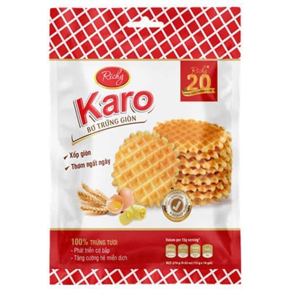 Bánh bơ trứng Richy Giòn Xốp túi 270g