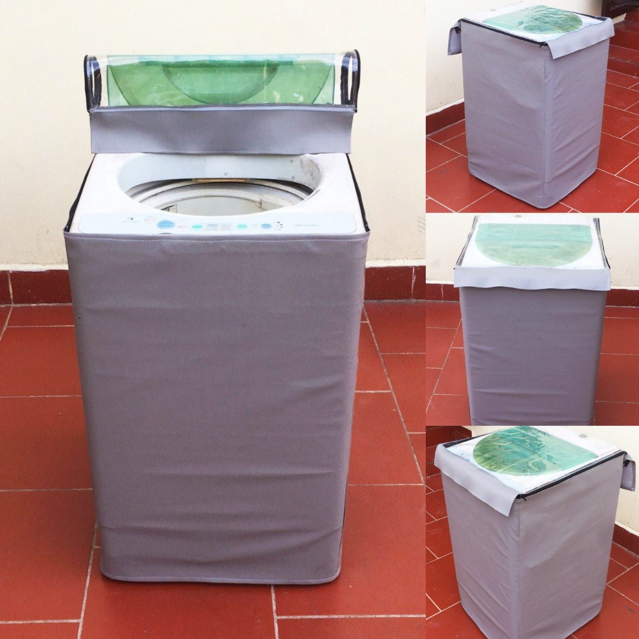 Áo Trùm, Vỏ Bọc Máy Giặt Cửa Trên Cửa Đứng Bằng Da, Vải Dù Cao Cấp Siêu Bền