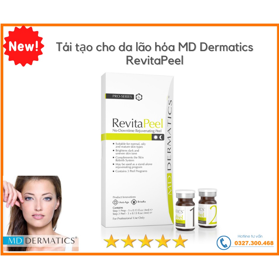 [CHÍNH HÃNG] Tái tạo cho da lão hóa RevitaPeel MD Dermatics