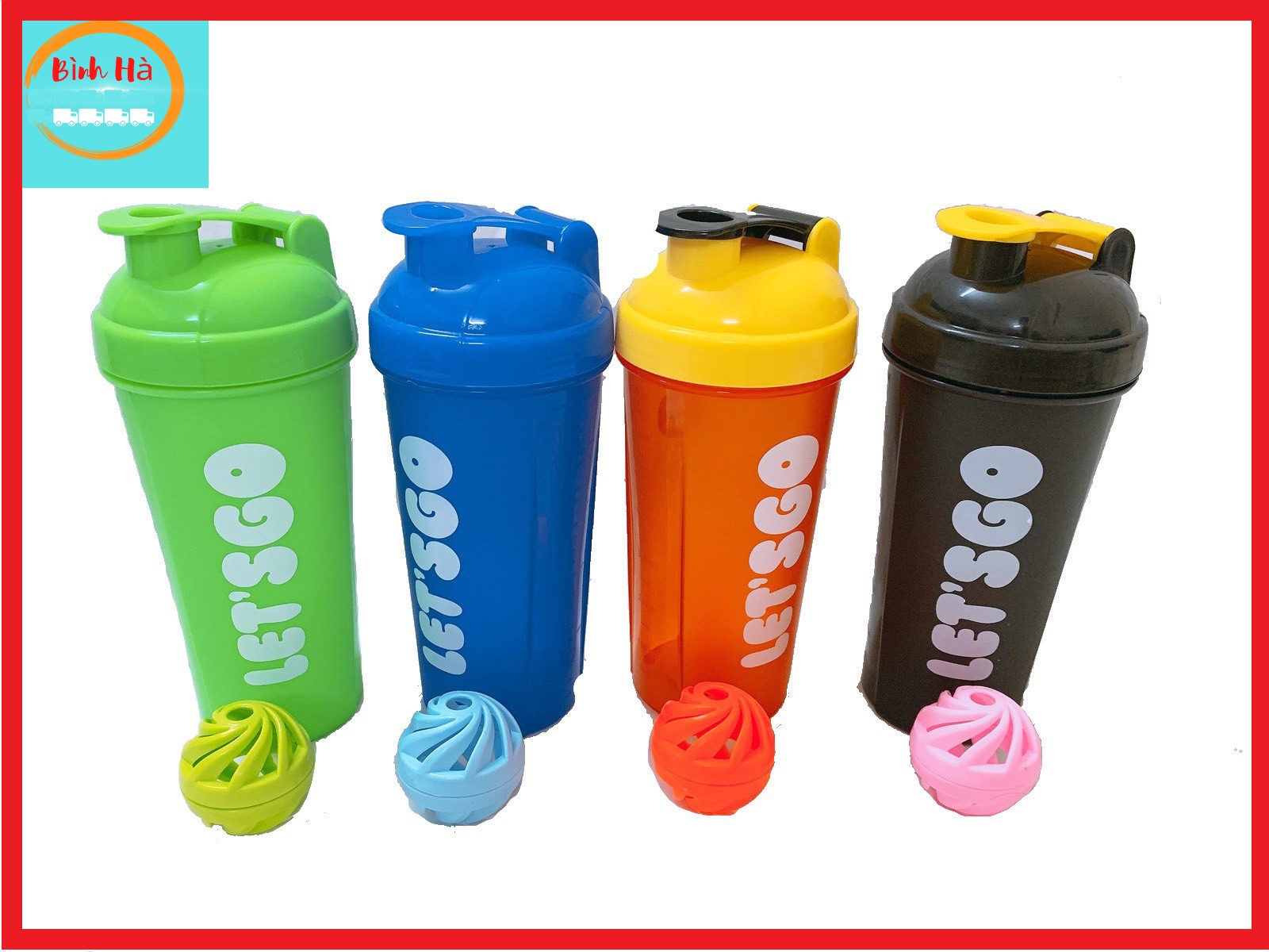 Bình lắc tập gym cao cấp song long 2856 - 700ml tặng kèm bóng lắc