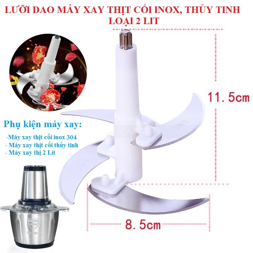 lưỡi dao máy xay thịt đa năng inox 4 lưỡi