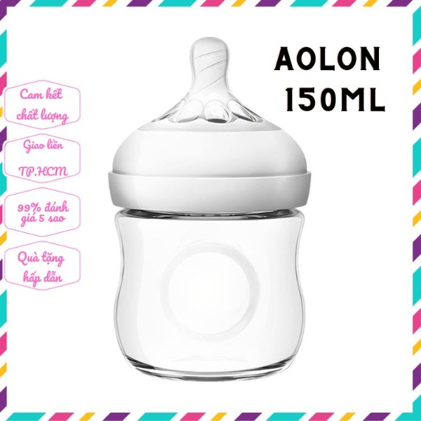 Bình sữa Aolon 150ml - 330ml cao cấp Chất liệu silicon siêu mềm - không chứa BPA byp06, bình sữa