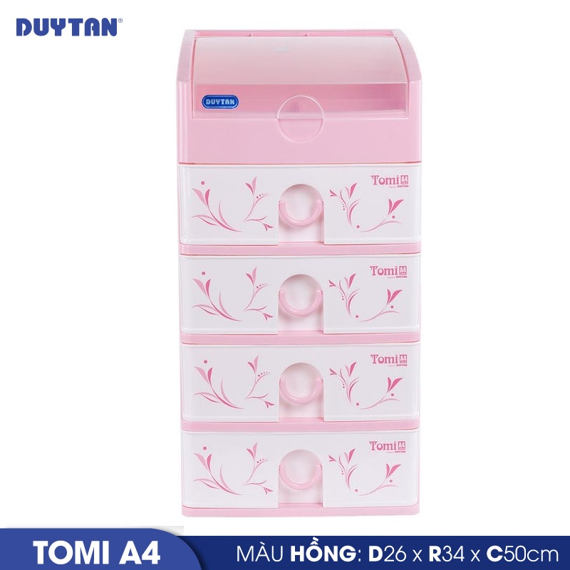 Tủ nhựa duy tân tomi a4 5 ngăn - 52206 - giao màu ngẫu nhiên