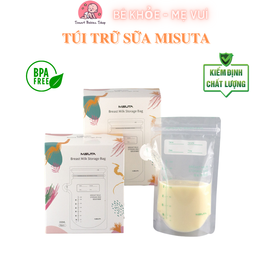 Túi trữ sữa Misuta dung tích 150ml và 200ml