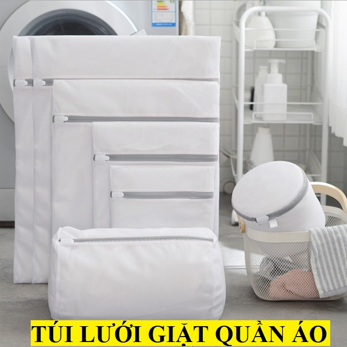 Túi lưới giặt quần áo, đồ lót, áo lót lưới dày bền bỉ cho máy giặt - Nhiều size lựa chọn