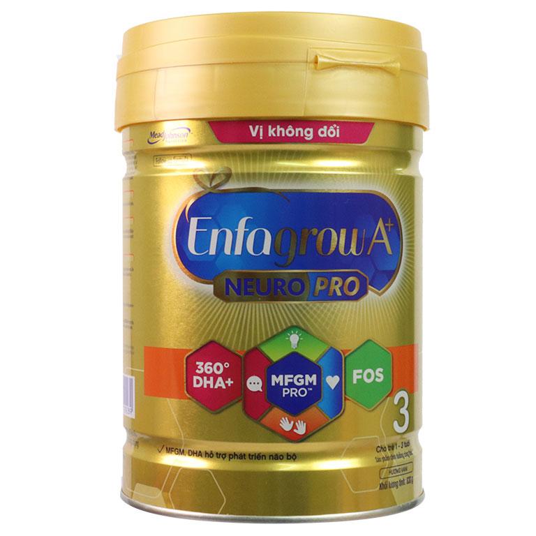 Sữa bột Enfagrow A 3+ 830g mẫu mới