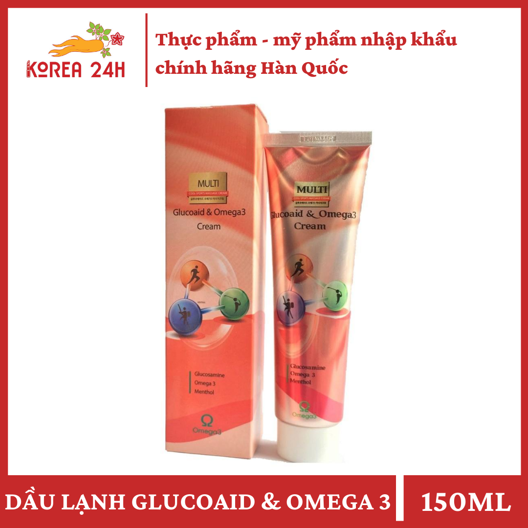 [HCM]Dầu lạnh xoa bóp khớp Glucoaid & Omega3 Hàn Quốc