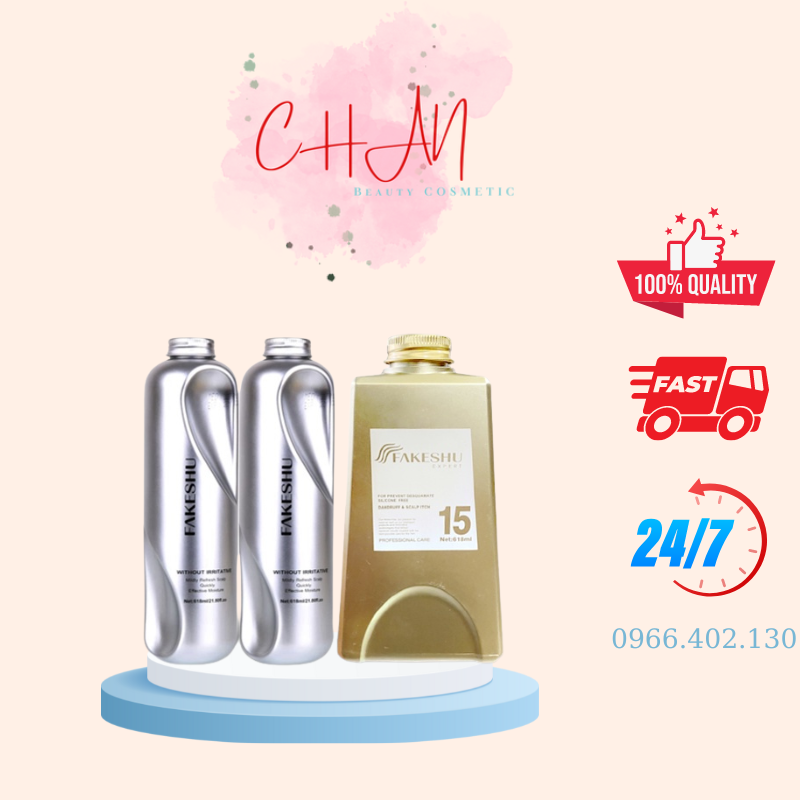 Fakeshu - kem ủ tóc fakeshu 618ml tinh chất tơ tằm siêu óng mượt