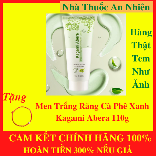 Men Trắng Răng Cà Phê Xanh Kagami Abera 110g - Trắng Ngay Sau Khi Sử Dụng - An Nhiên 1