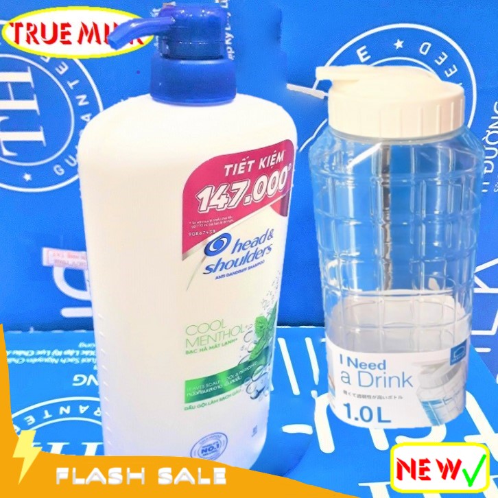 Dầu gội Head & Shoulders bạc hà mát lạnh 1200ml (Tặng Bình Lock & Lock) - Dau goi - dau goi head & shoulder - dau goi sieu muot - dau goi bac ha - head shoulder thailand - head and shoulder - head1200  trueme truemilk truemenews lazadatrueme