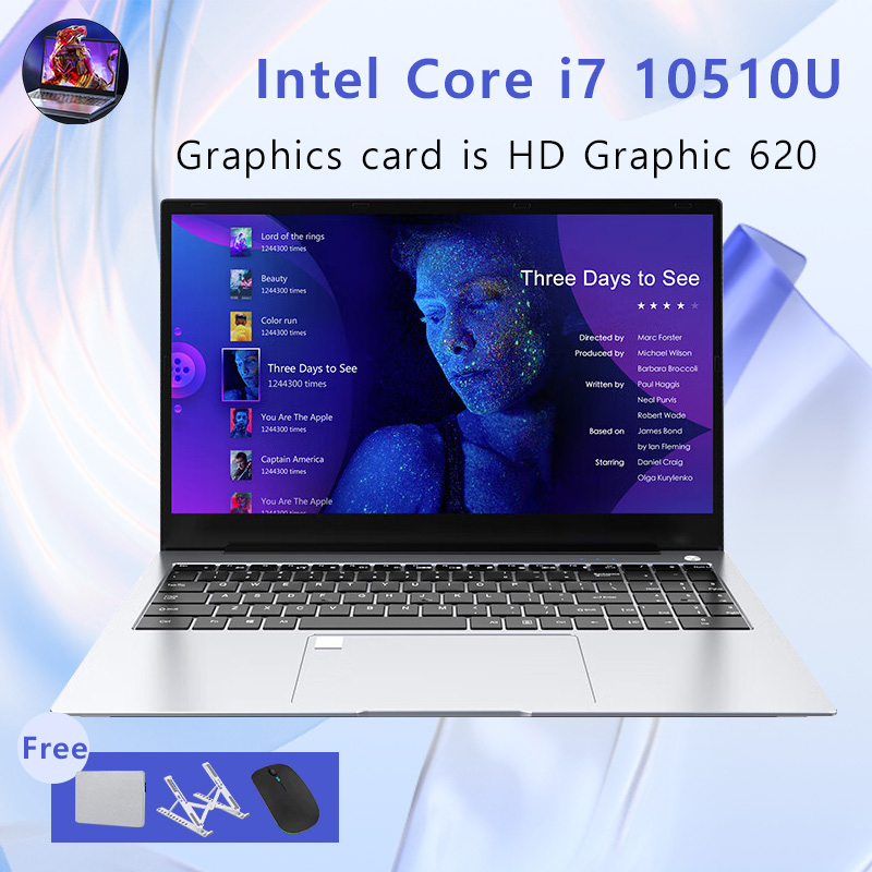 Lenovo factory intel core i7 10510u laptop gaming work máy tính xách tay màn hình 15,6 inch tích hợp webcam hệ thống windows11 pro