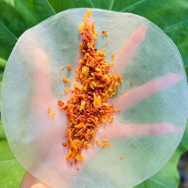 Bánh Tráng Phơi Sương -không kèm sate ,hành phi,muối