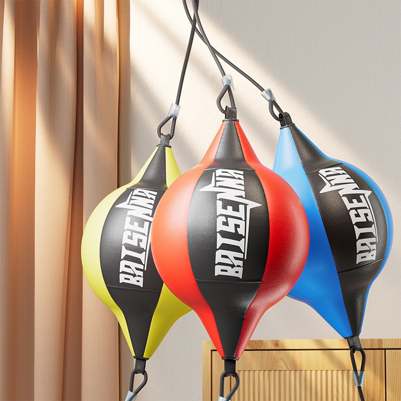 [Tặng Ống Bơm Kim Bơm] Bóng đấm tập phản xạ tốc độ đấm bốc boxing 2 đầu dây thiết bị tập phản xạ tốc độ dành cho dân chuyên nghiệp
