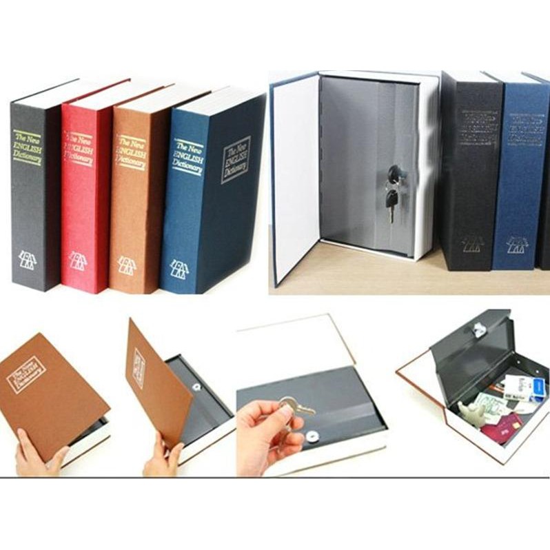 Két sắt mini hình quyển sách