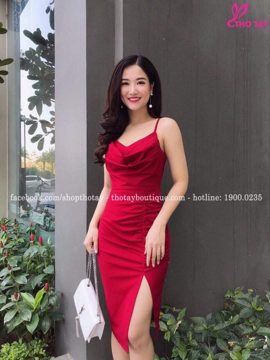 Đầm Body Xẻ Tà Hót 2019 L-T Fashion Freesize 40-55kg Phù Hợp Với Mọi Phong Cách.