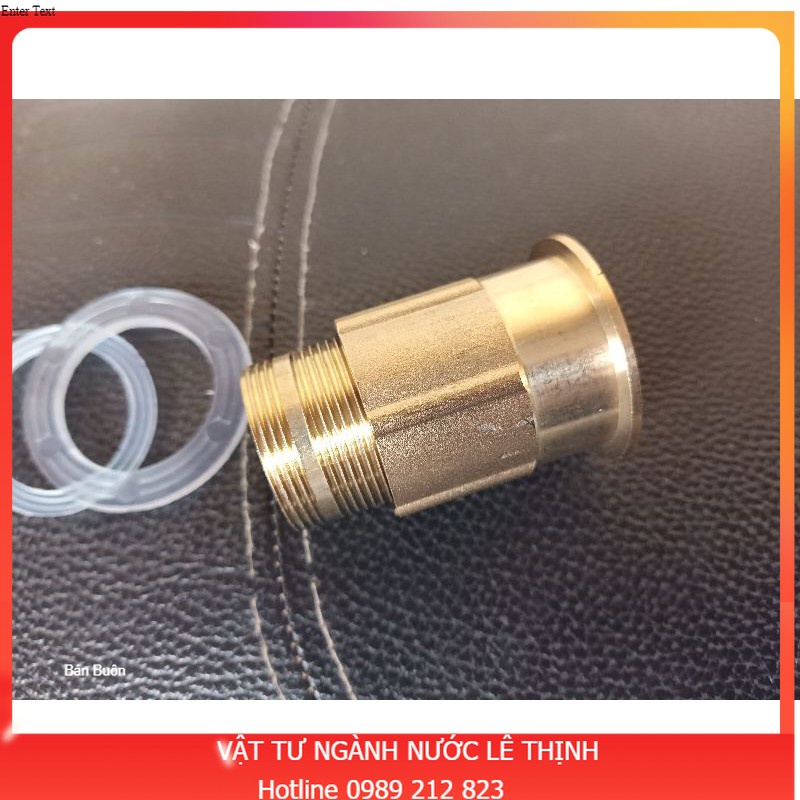 Chân ren lắp vòi rửa chén bát nóng lạnh hàng đồng
