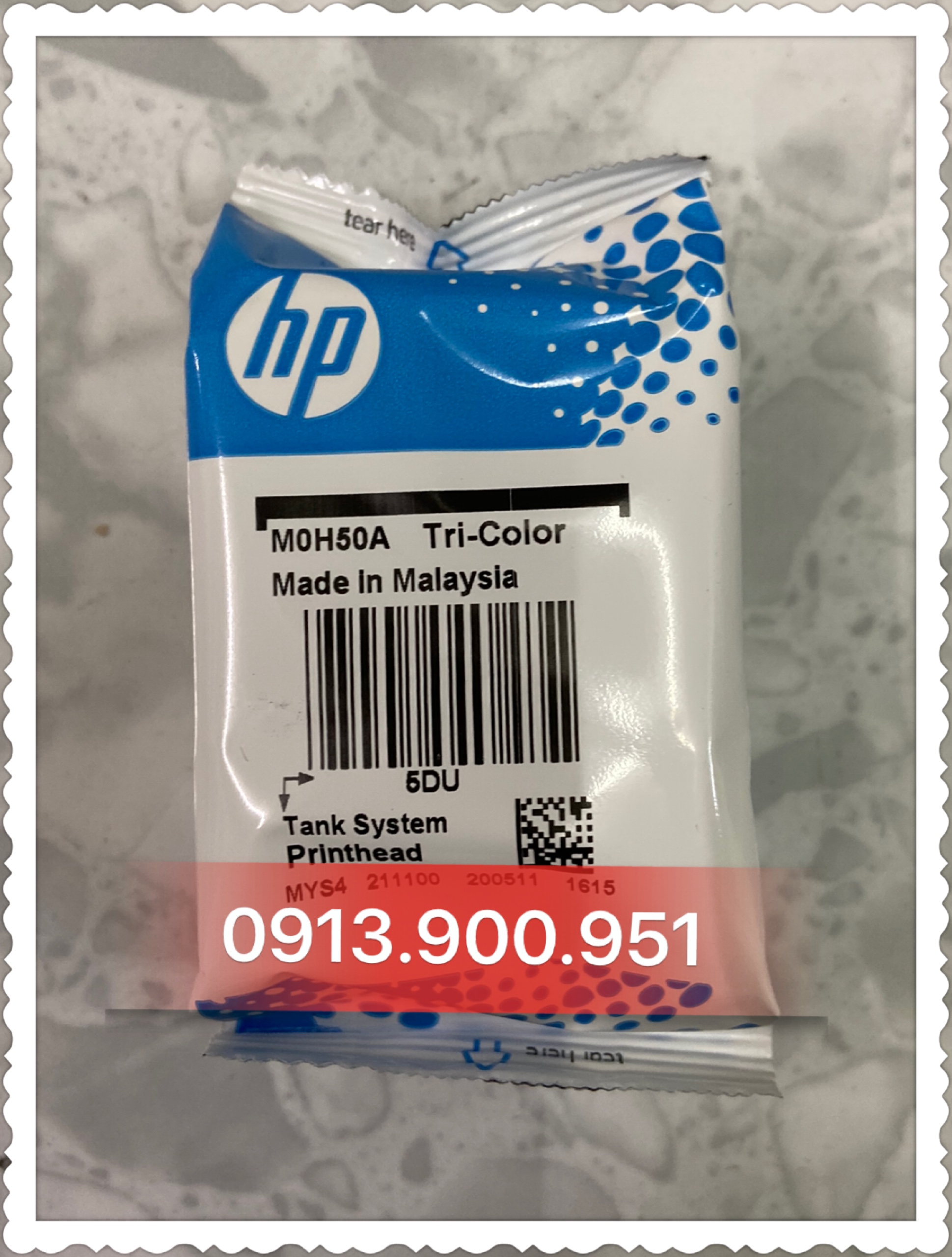 Đầu in phun màu HP GT51-GT52 M0H50AA - dùng cho máy Hp DeskJet 5800 / 5810 / 5820 Hp Ink Tank 300 / 310 / 315 / 319  Hp Ink Tank Wireless 410 / 415 / 419