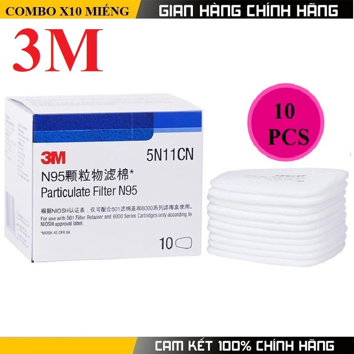 Hộp 10 bông lọc 5n11 dùng cho mặt nạ 3m 6200 và 3m 7502