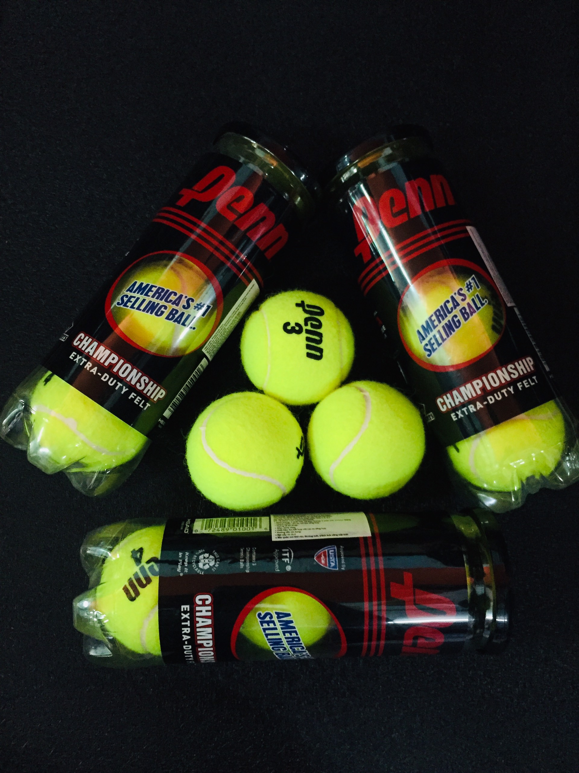 Banh tennis Penn hộp 3 trái