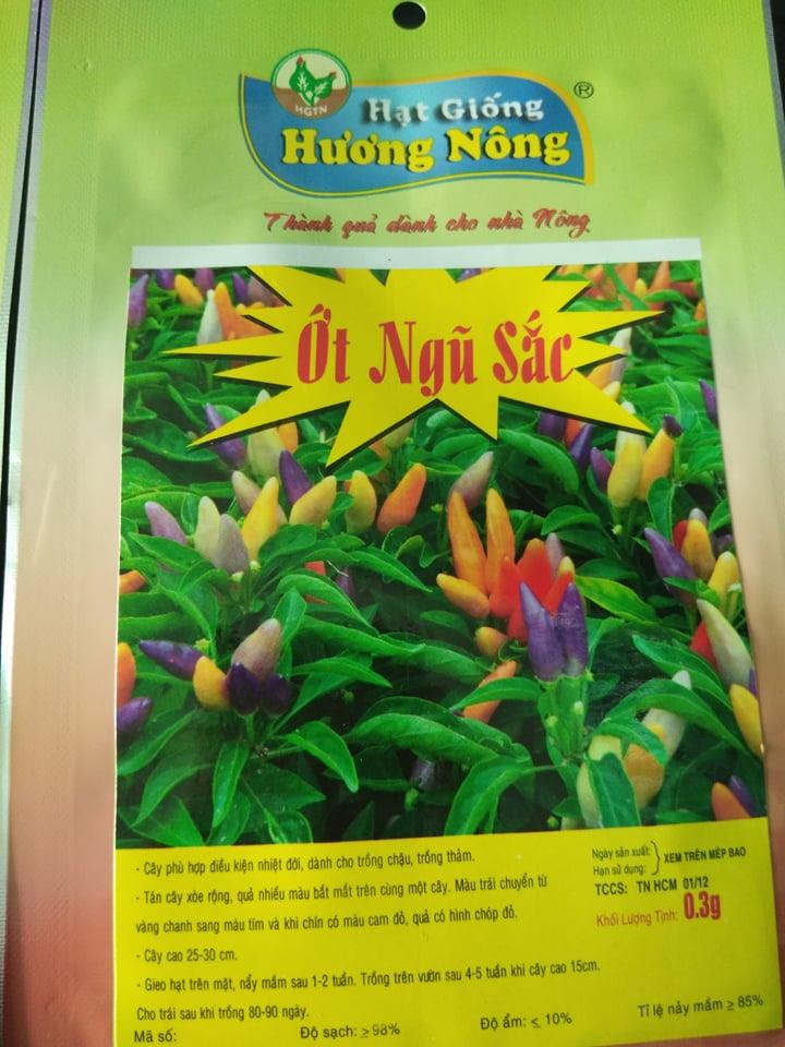 Hạt giống Ớt cảnh ngũ sắc 0,3g