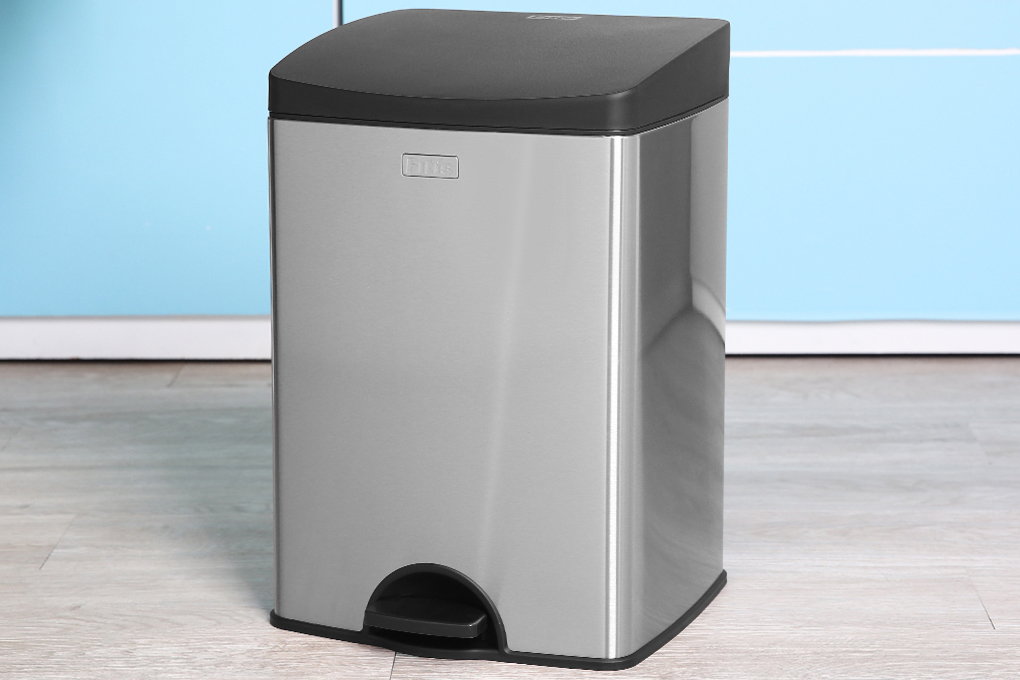 Thùng rác fitis inox chân đạp 15 lít