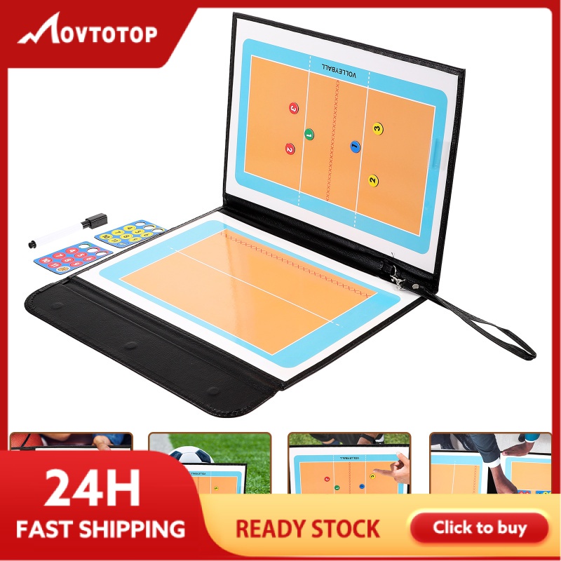MOVTOTOP Leather Tooling Board Writing Board Tool Whiteboard Coaching Volleyball