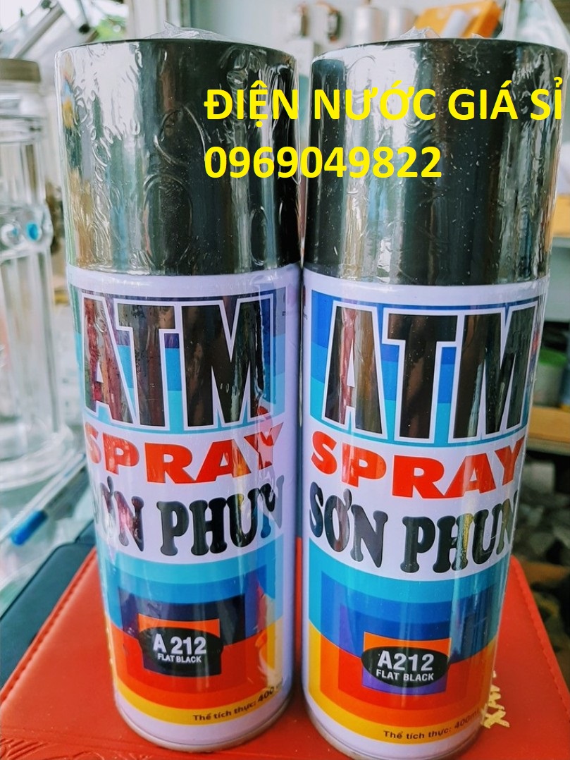 SƠN XỊT ĐEN MỜ, KHÓI ATM A212 400ml