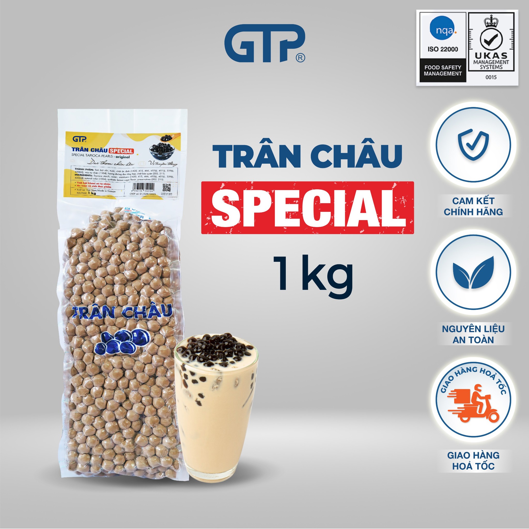 Trân châu GTP Special vị truyền thống (1Kg/Bao)