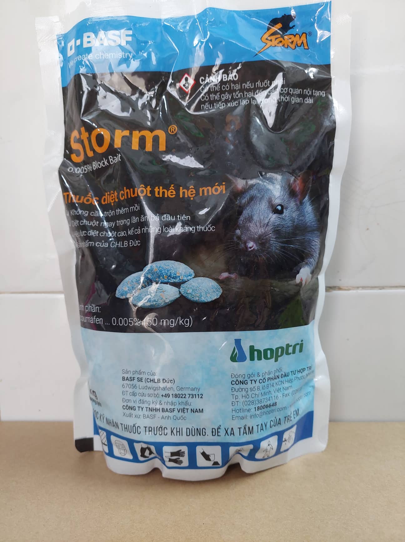 (Chính hãng) STORM Đức 1kg - Thuốc diệt chuột Sinh Học an toàn tại nhà, Đặc biệt Hiệu Quả -Tặng kèm 2 keo Dính chuột