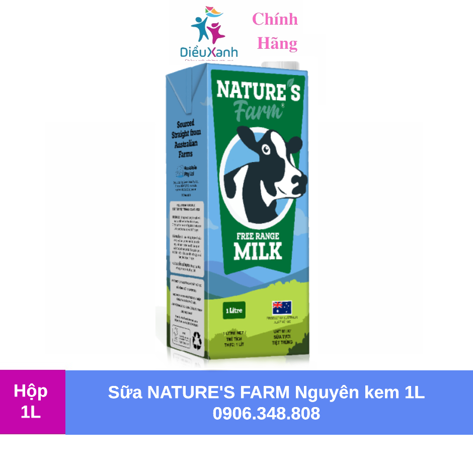 Sữa nature's farm - sữa tươi nguyên kem- nhập khẩu úc