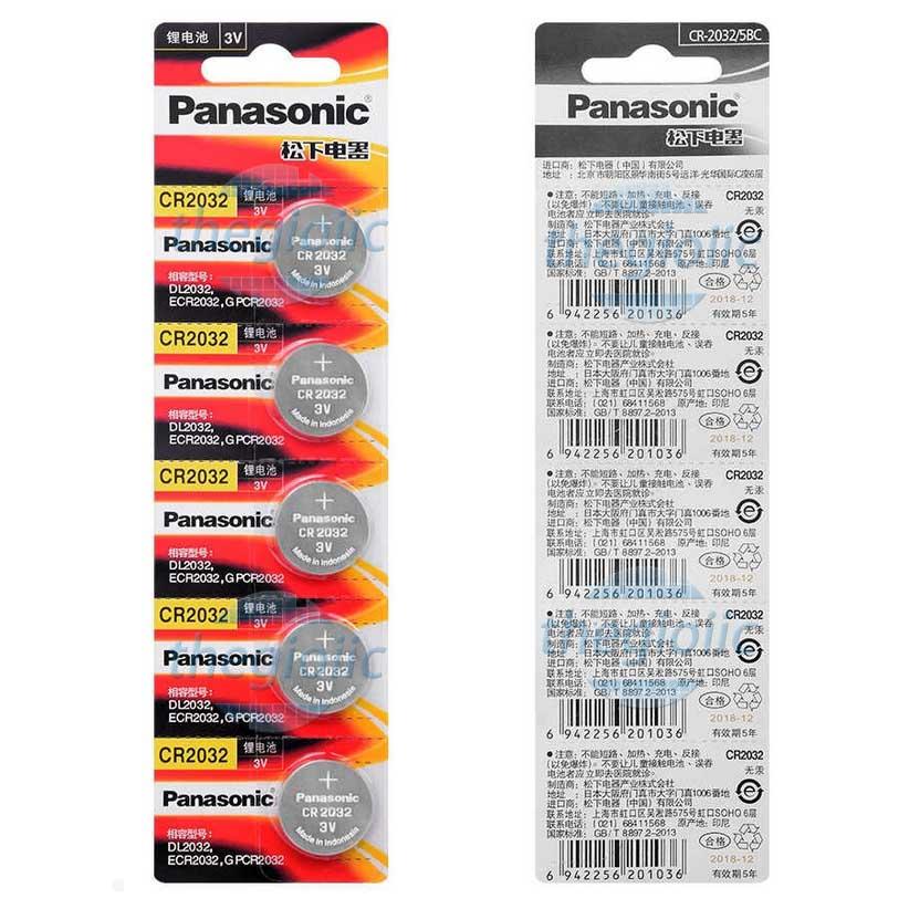 5 viên pin cr2032, pin cúc áo, pin cmos panasonic 3v