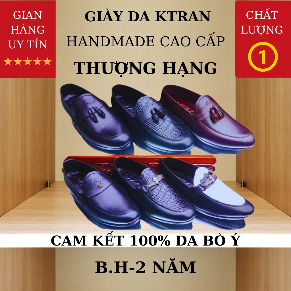 Giày lười nam mã K239,kiểu giày nam công sở chất liệu da bò cao cấp màu đen,đen trắng .