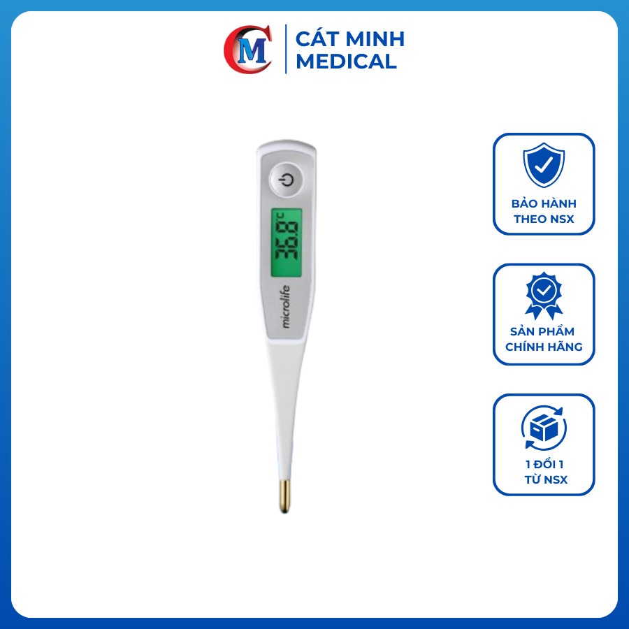 Nhiệt kế điện tử dạng bút Microlife MT550 - đo nhanh chóng chỉ trong vòng 10s.