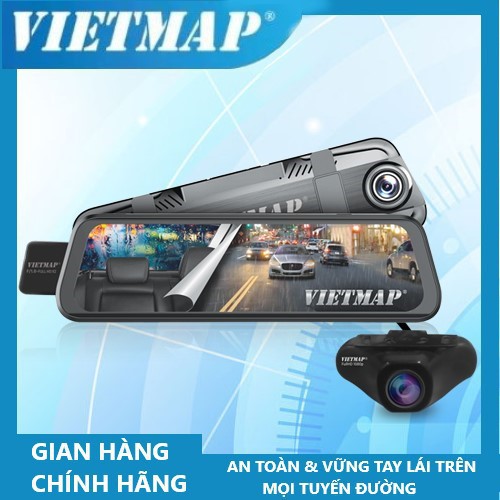 Camera hành trình Vietmap G39 màn hình gương điện tử thông minh Tặng kèm thẻ nhớ 32G