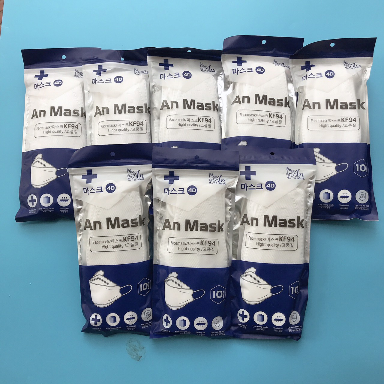 Khẩu trang kf94 dn an mask tiêu chuẩn hàn quốc kf94