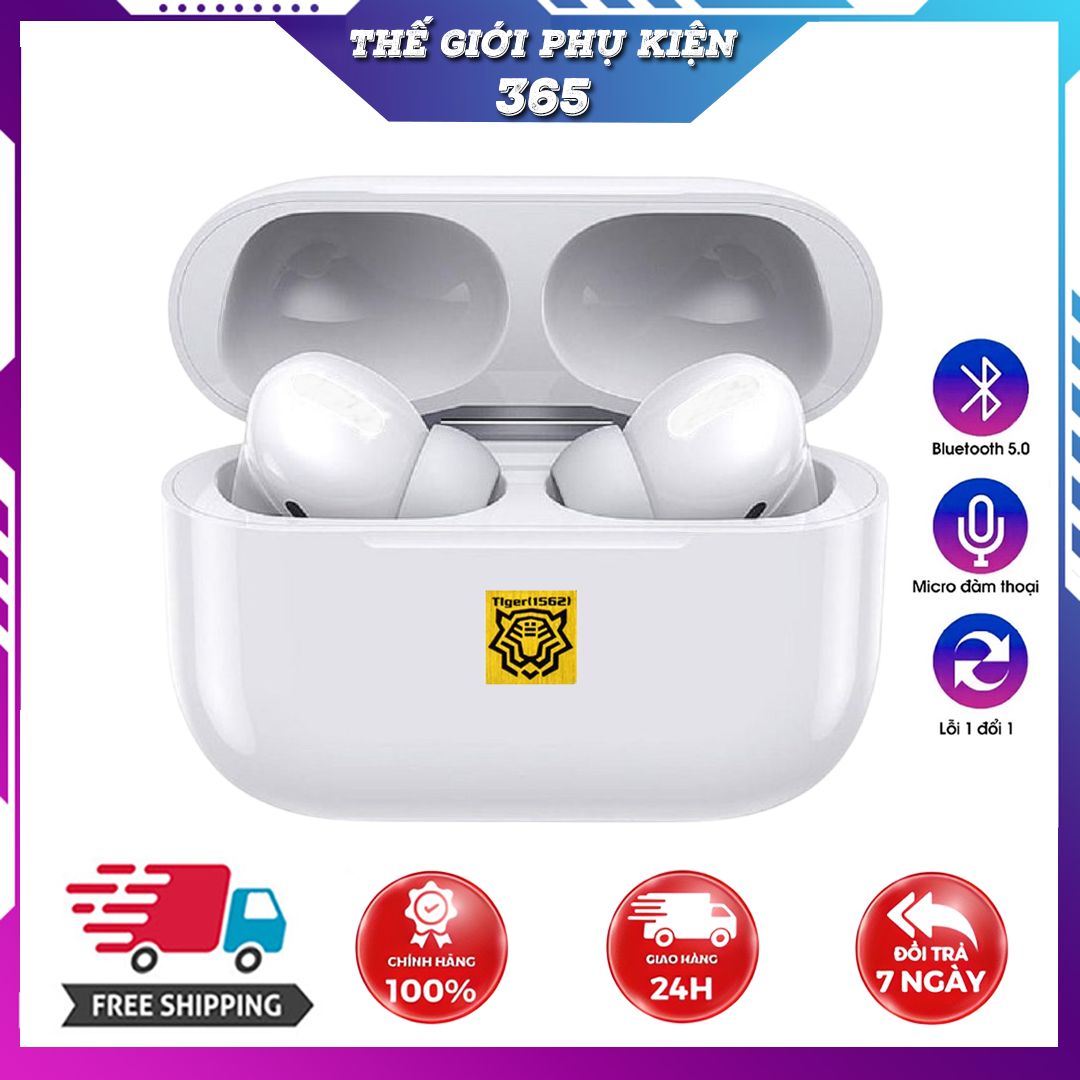 Tai Nghe Bluetooth Hổ Vằn Top365 Pro thế hệ mới Pin trâu Bass mạnh full chức năng Đổi tên Định vị Chống ồn Tai nghe không dây kết nối nhanh ổn định Pin Siêu Khủng