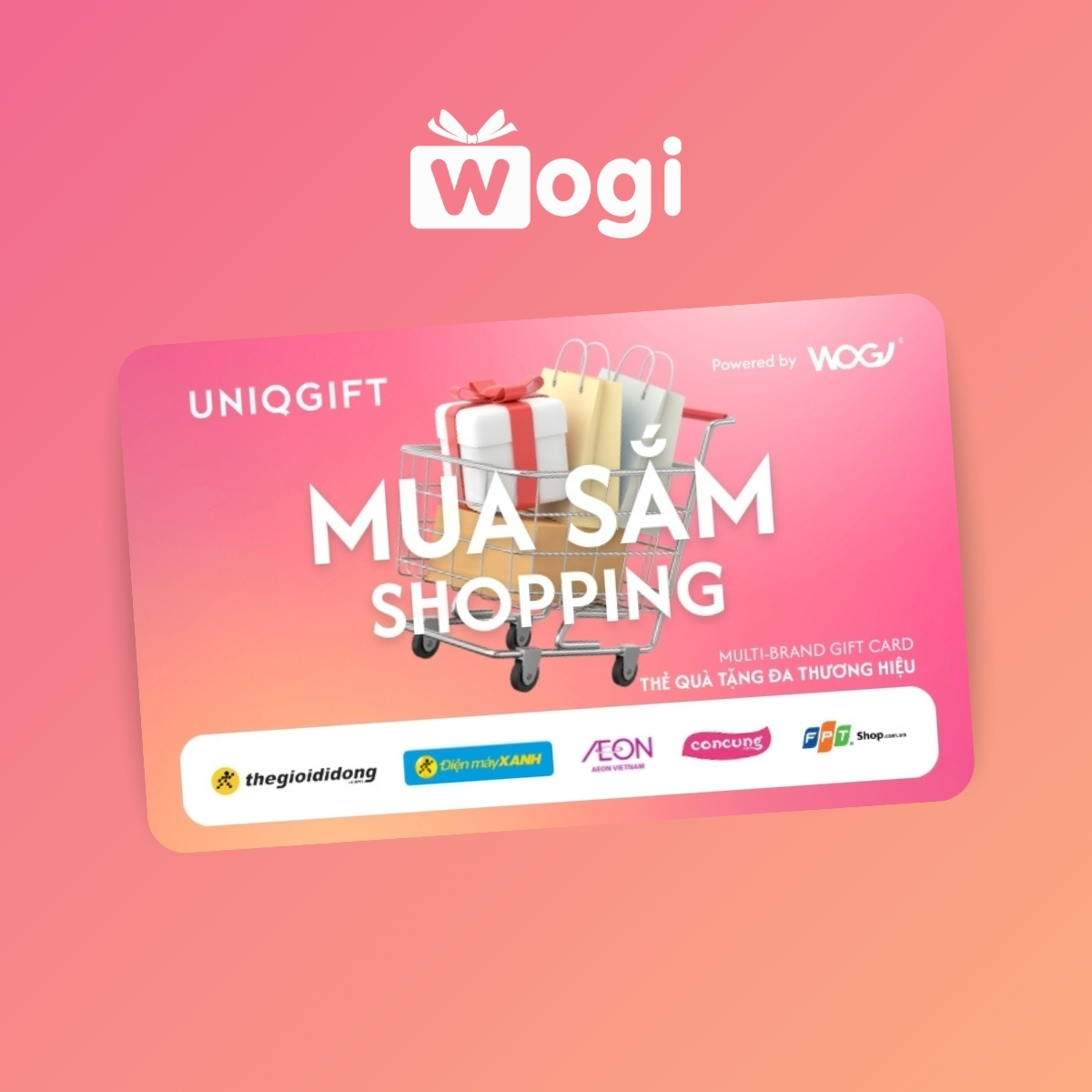 Uniqgift Multibrands Gift Card - Shopping (Valid Within 30 Days)
