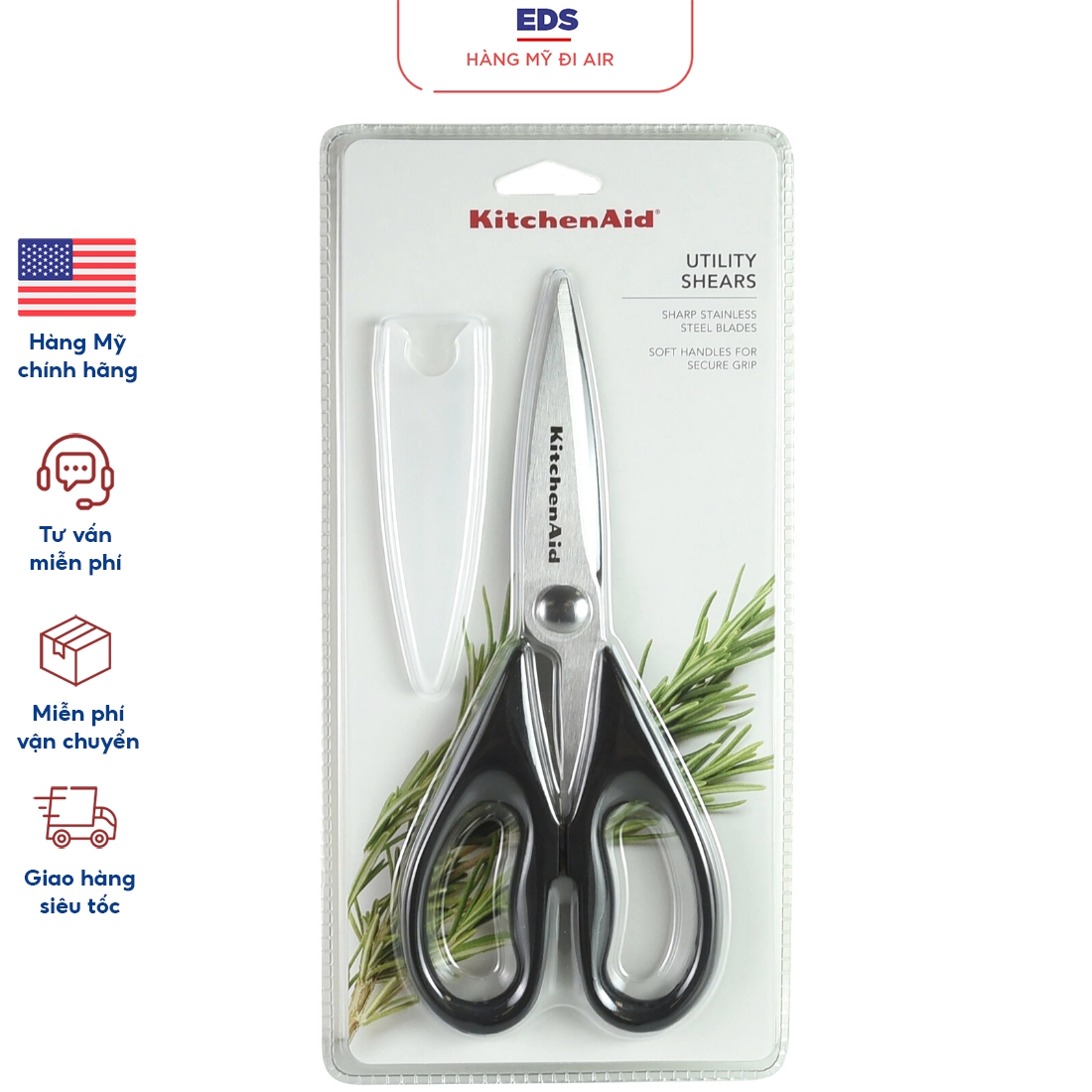 Kéo nhà bếp đa năng thép không gỉ KitchenAid - EDS Hàng Mỹ