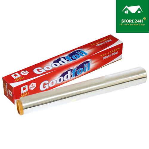 [HCM]Giấy bạc nướng bánh, nướng thịt cá, làm thực phẩm chín nhanh và đều, giữ nguyên hương vị, rất an toàn cho sức khỏe Goodfoil GF30J I Store 24h