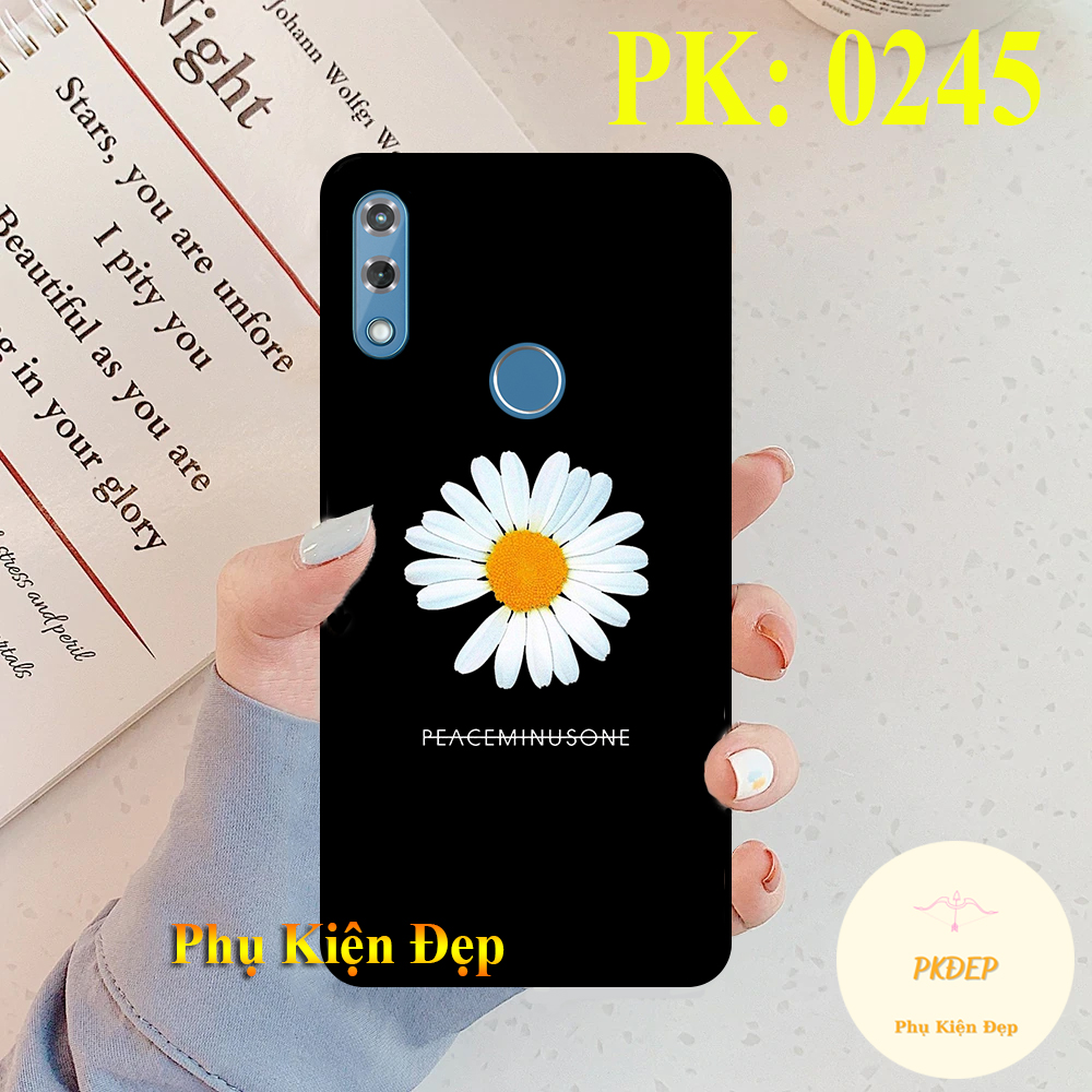 [HCM]Ốp lưng Vsmart Star 3 dẻo đen  in hình Hoa cúc họa mi DG cực chất