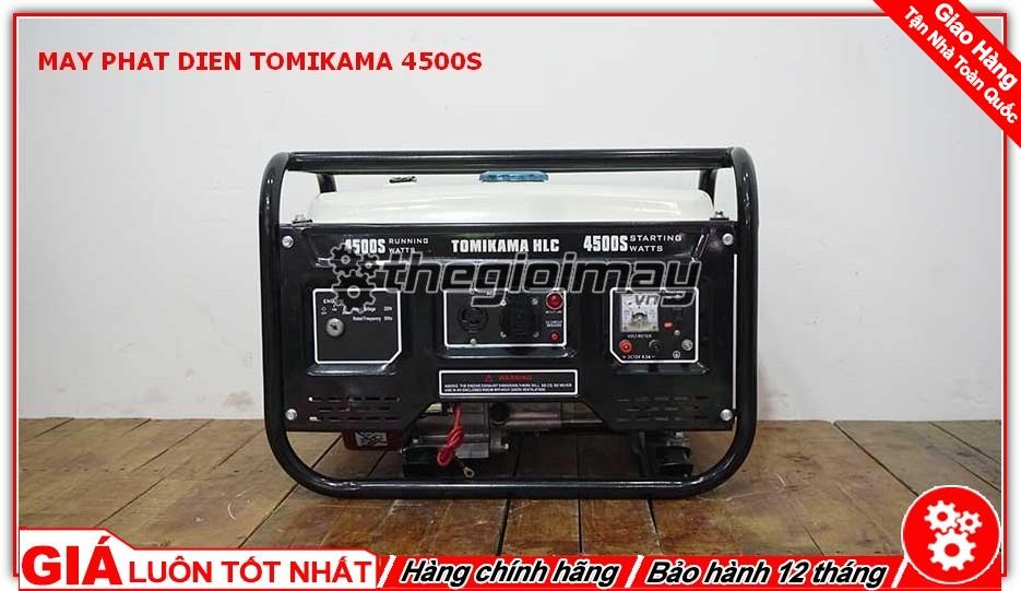 Máy phát điện Tomikama 4500S công suất 3.5kw chạy xăng đề